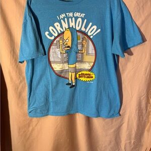 Blue Cornholio Graphic Short Sleeve Tee